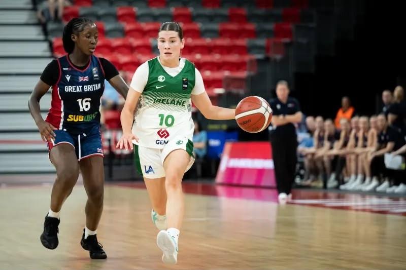 Katie O'Sullivan playing for Ireland